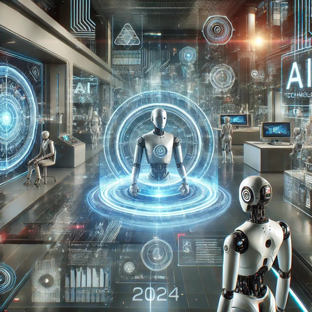 Futuristic AI visualization